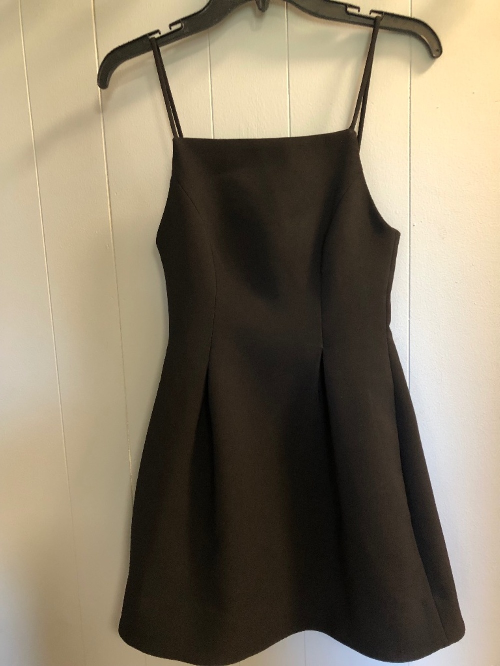 Zara Black Mini Dress with Spaghetti Straps